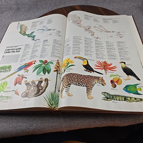 National Geographic Atlas of North America Large Format‎ HC Slipcove VTG '85 - Picture 14 of 14